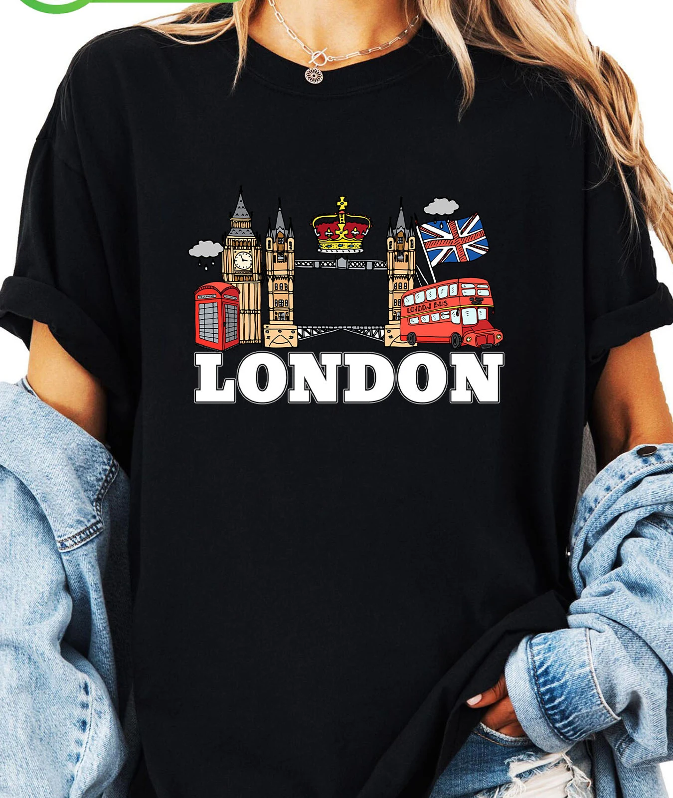 Summer Clothing London - T-shirt imprimé avec motif de l'alphabet