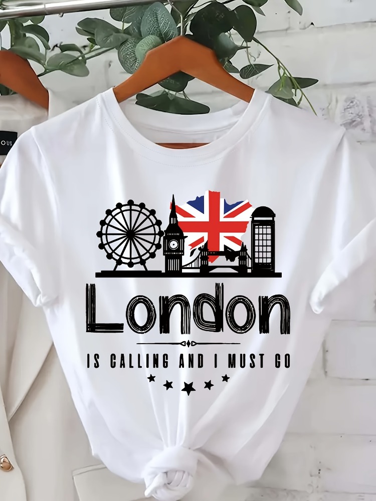 Summer Clothing London - T-shirt à manches courtes pour femmes,