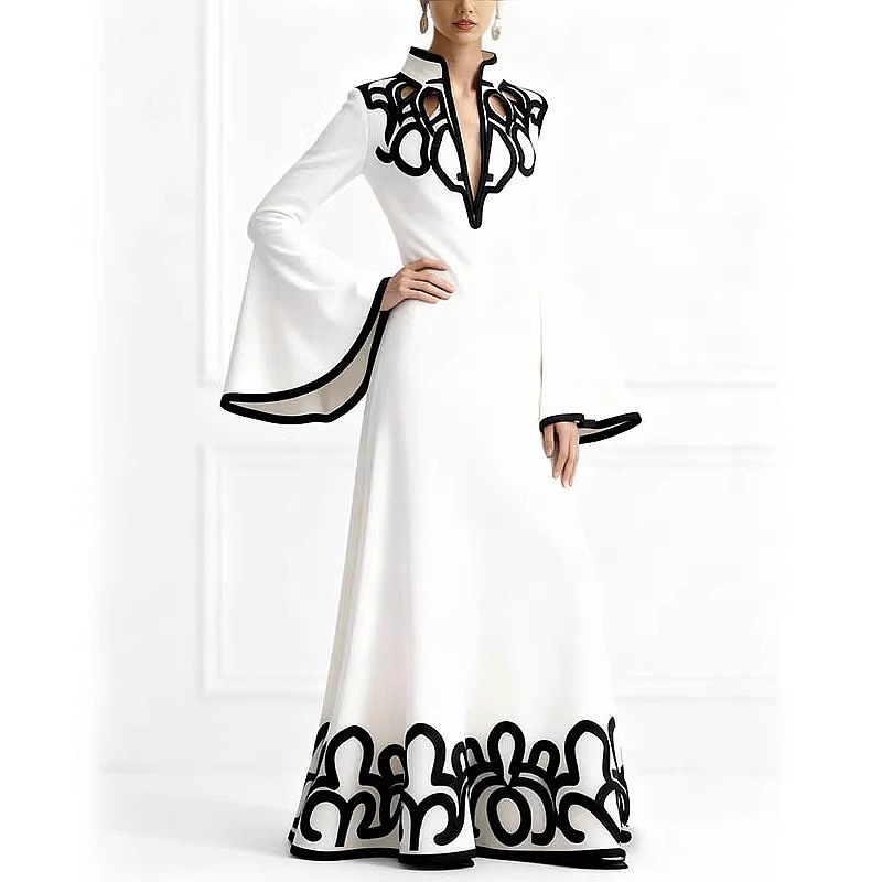 Summer Clothing For Older Women - Robes maxi élégantes à col en
