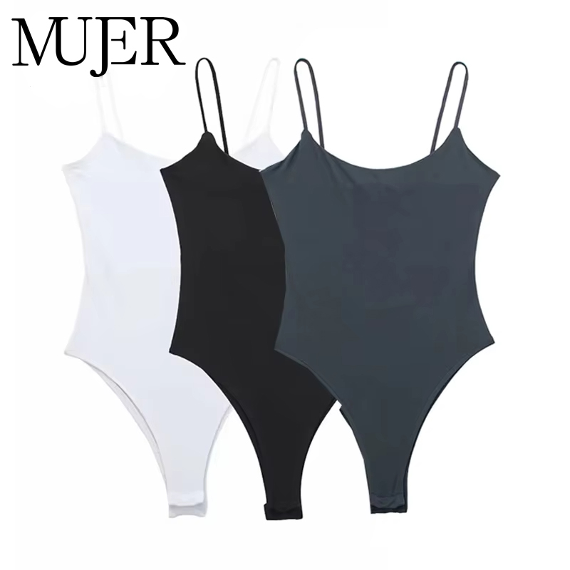Summer Clothing Zara - MUJER blanc noir corps femme sans