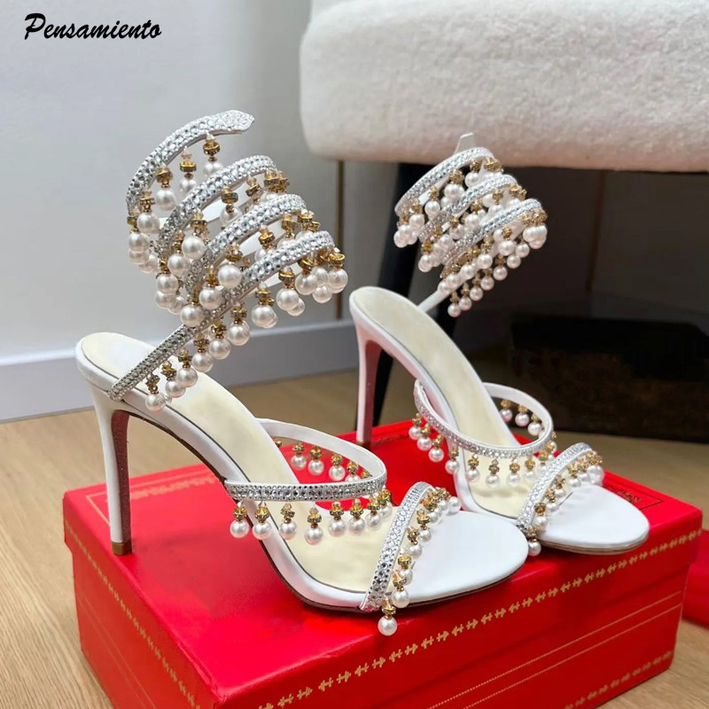 Summer Clothing Sale - Sandales gladiateur de luxe pour femme