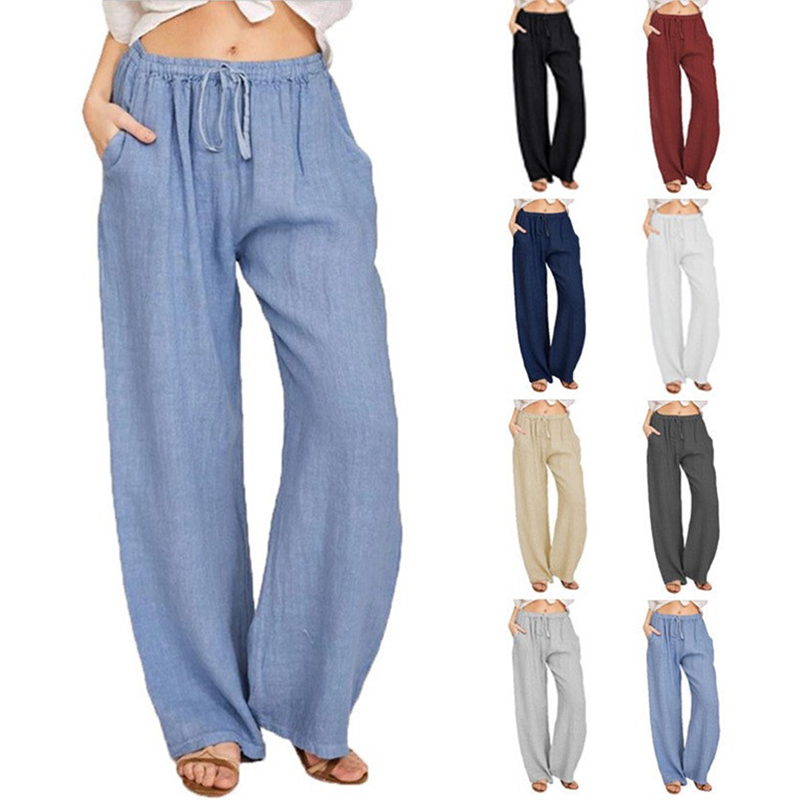 Summer Clothing Zara - Pantalon en coton et lin pour