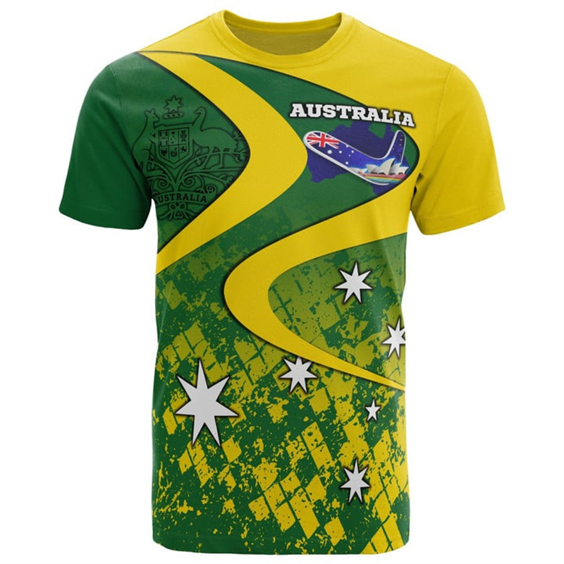 Summer Clothing Australia - T-shirt à manches courtes pour hommes,