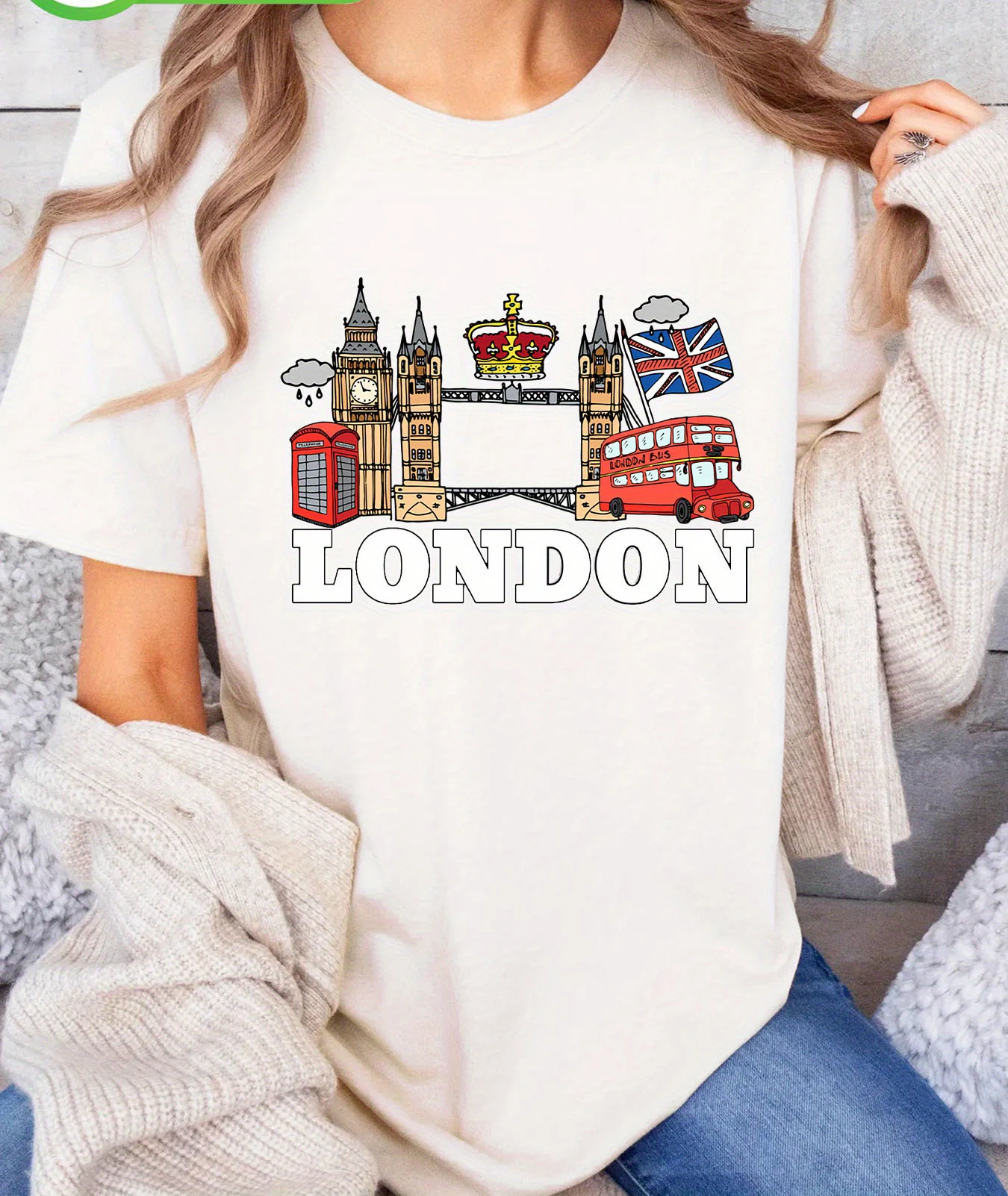 T-shirt imprimé avec motif de  - Summer Clothing London avis et prix