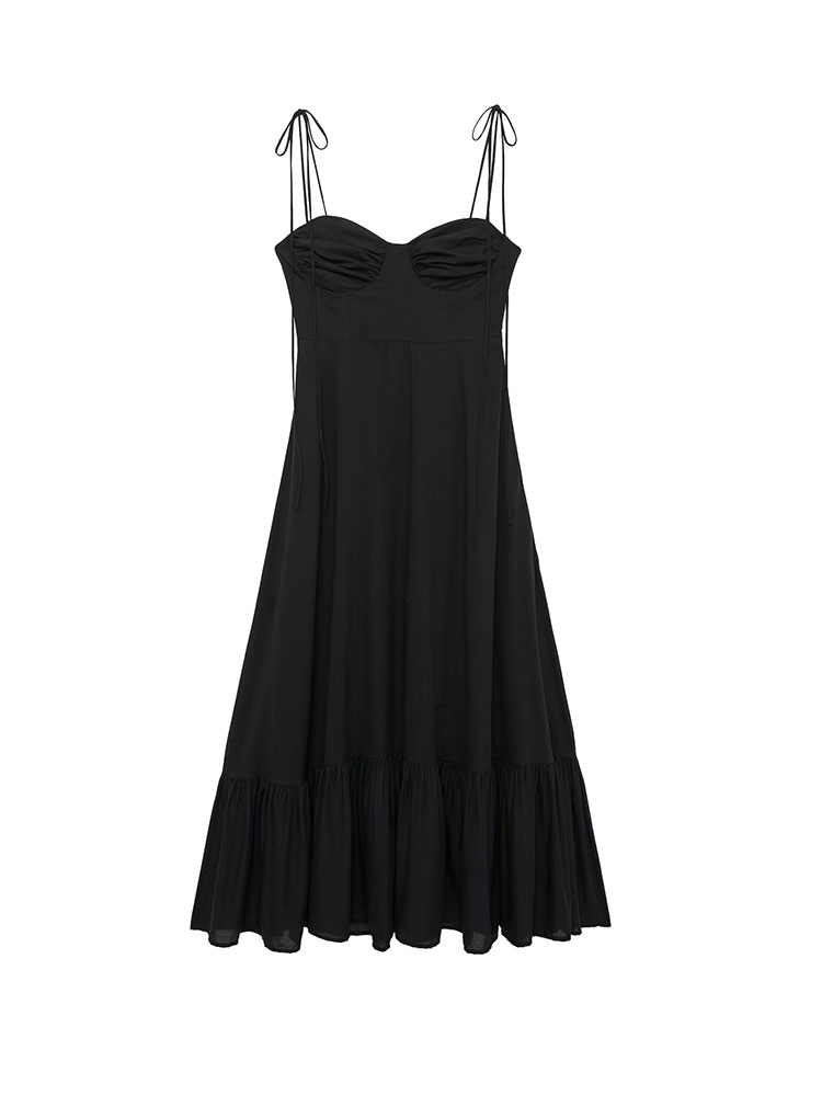 Robe longue à bretelles Spaghe - Summer Clothing Zara avis et prix