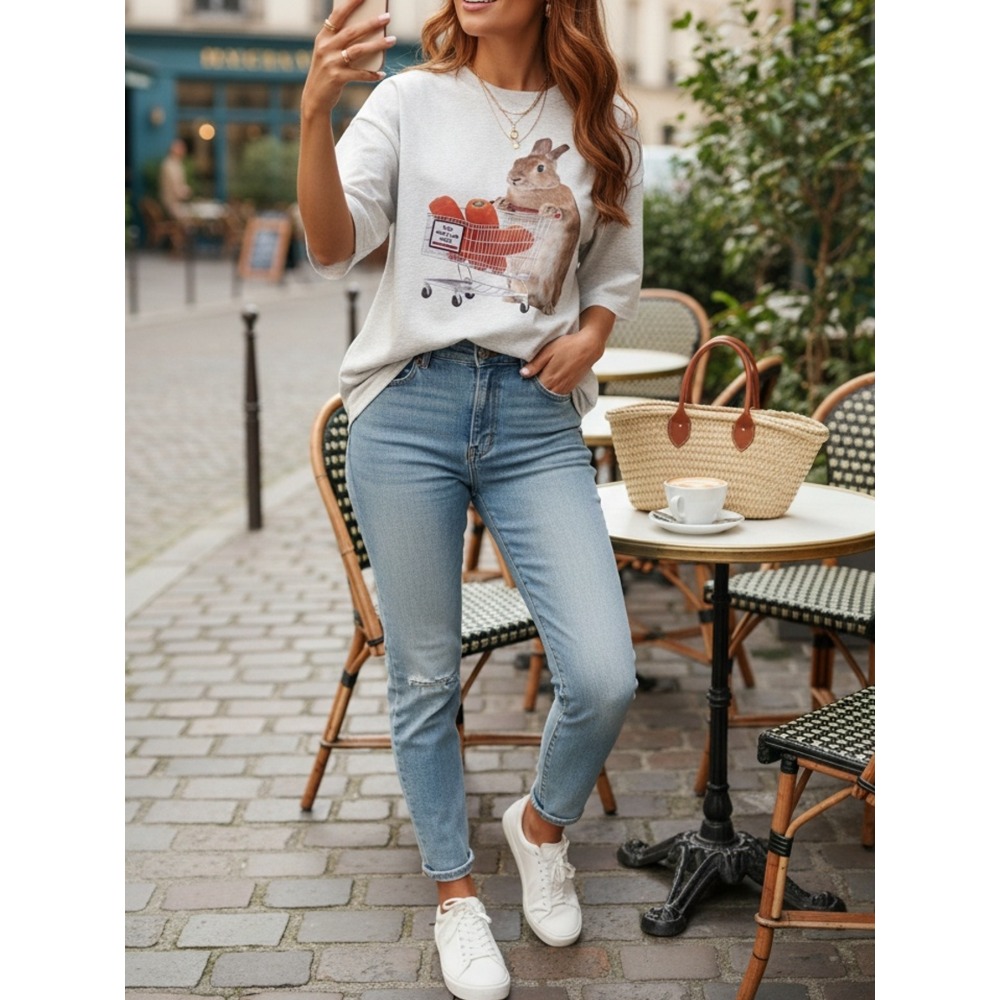 T-shirt pour femme à imprimé g - Summer Clothing Must Haves avis et prix