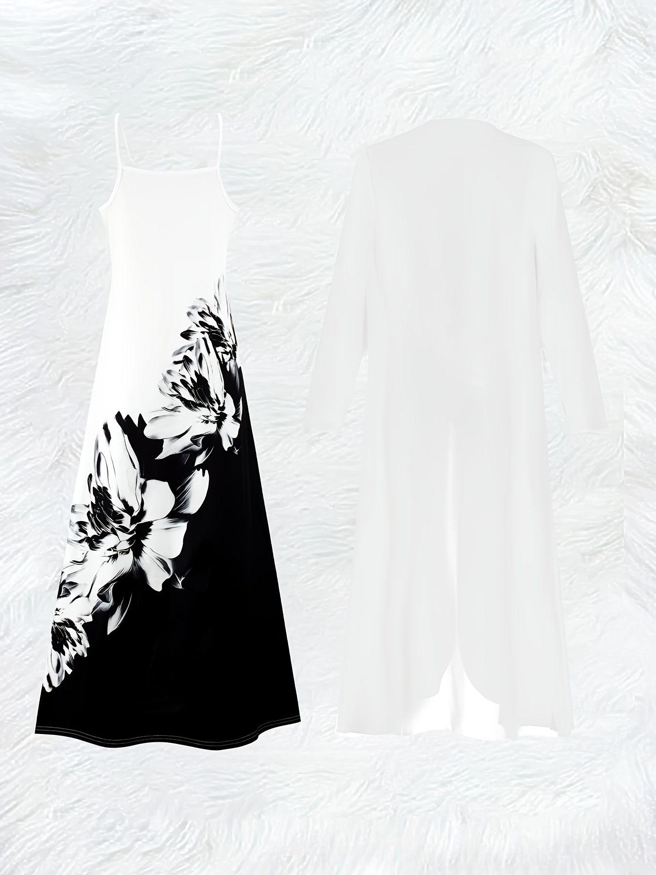 Ensemble robe longue à manches - Summer Clothing For Older Women avis et prix