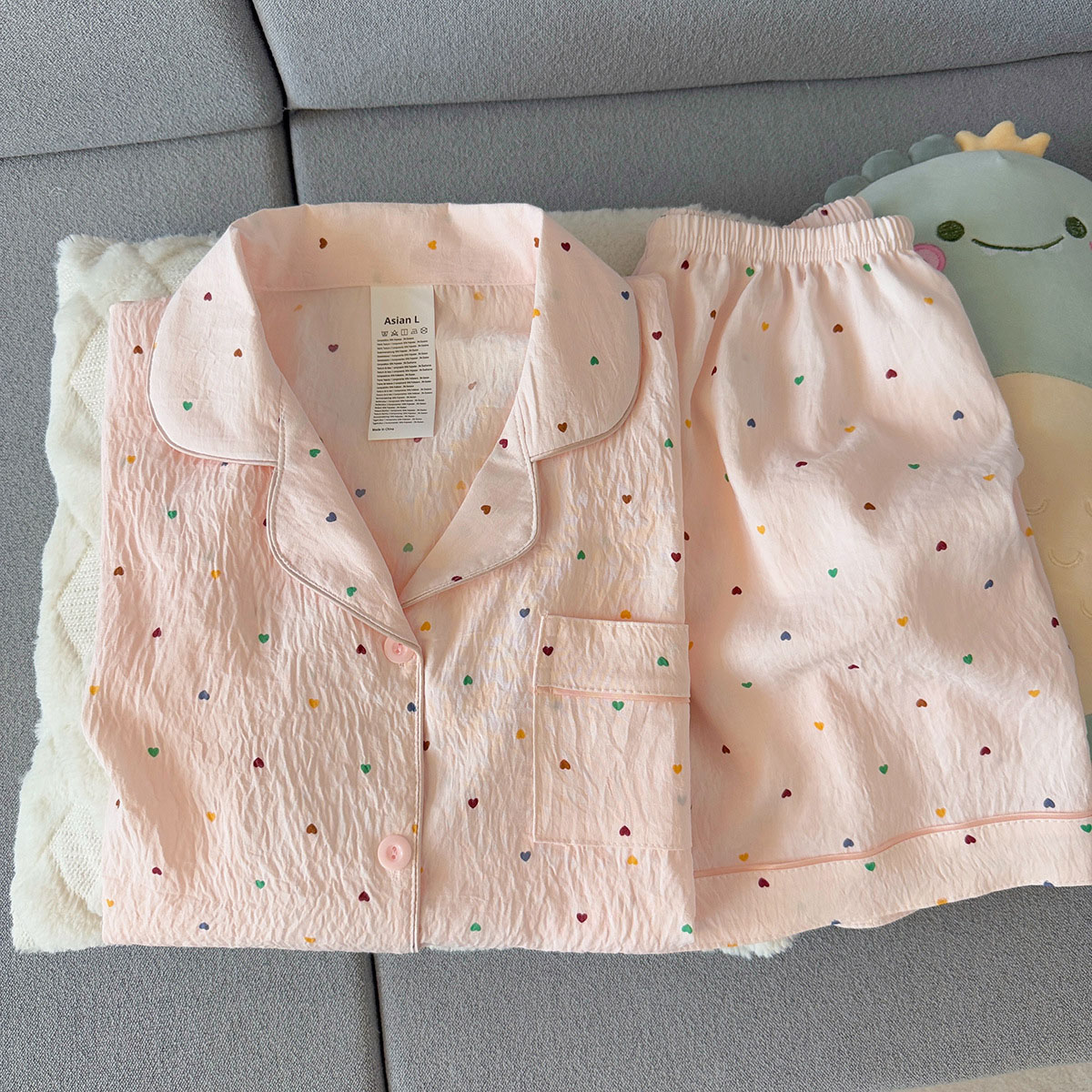 Ensemble pyjama en coton impri - Summer Clothing Cheap avis et prix