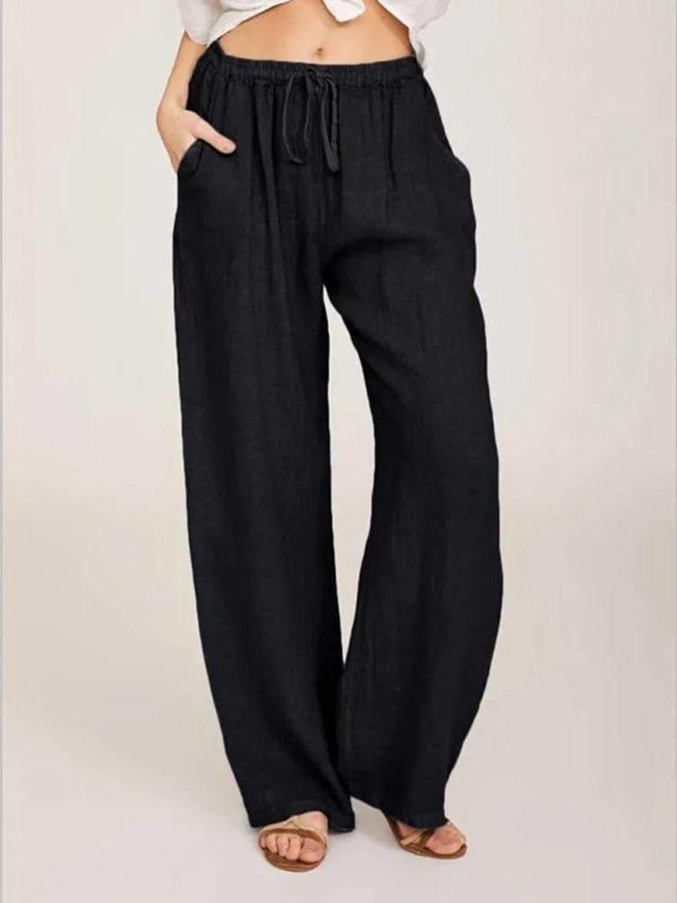 Pantalon en coton et lin pour  - Summer Clothing Zara avis et prix