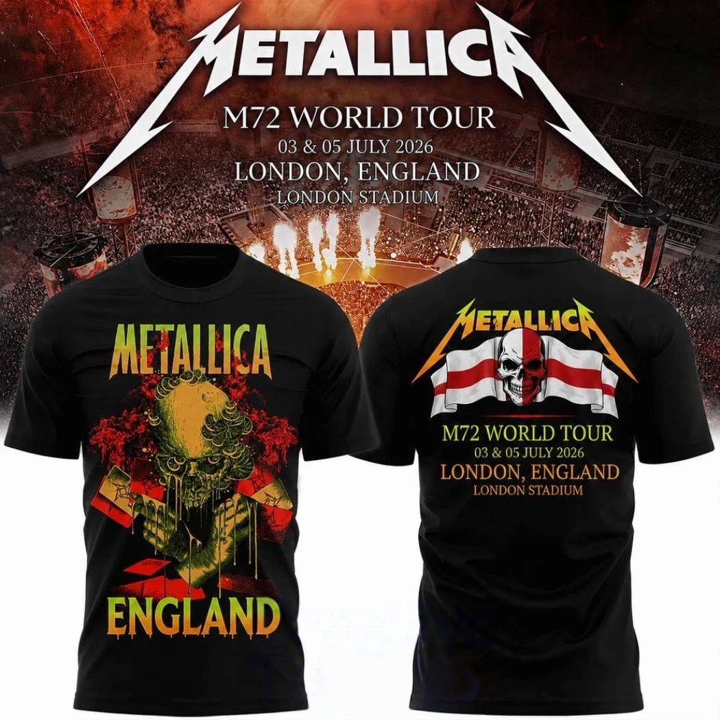 T-shirt Metallica 2026 M72 Wor - Summer Clothing London avis et prix
