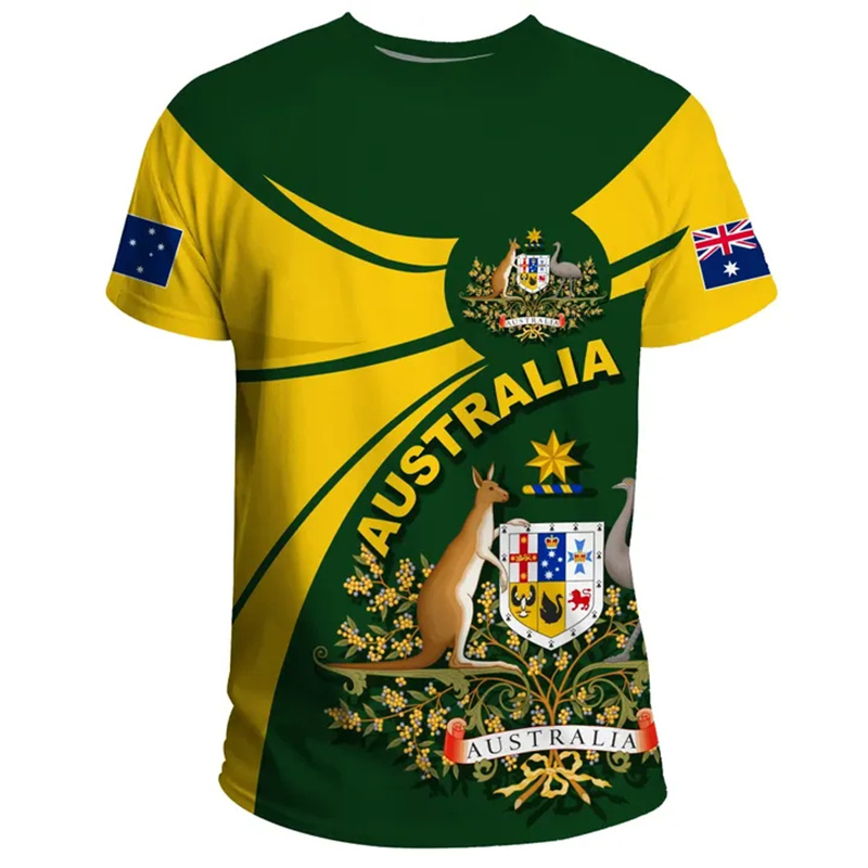 T-shirts imprimés 3D drapeau a - Summer Clothing Australia avis et prix